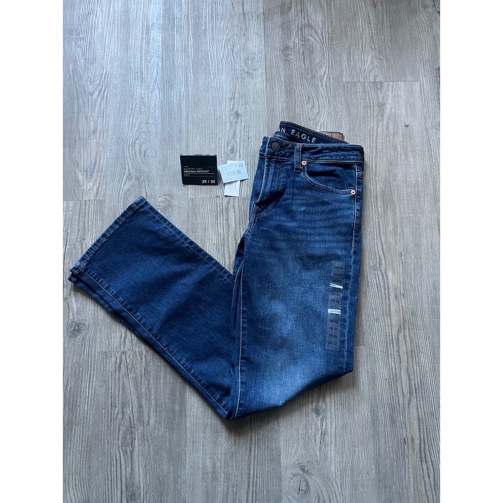 NWT American Eagle Men's Original Bootcut Jeans Dark Wash Size 29 x 32